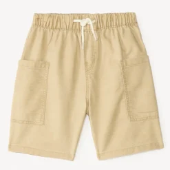 Bermuda uni avec poches charpentier pour garçon