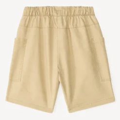Bermuda uni avec poches charpentier pour garçon