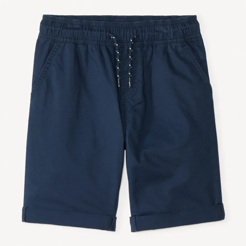 Bermuda uni en popeline pour garçon