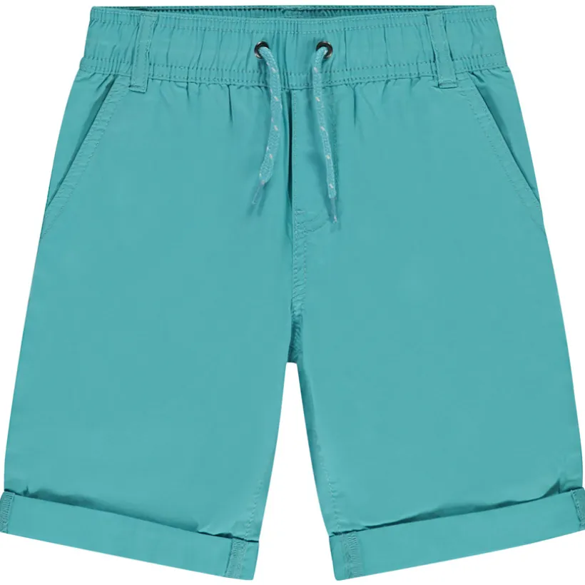 Bermuda uni en popeline pour garçon