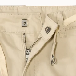 Bermuda uni en toile avec ceinture lacet pour garçon