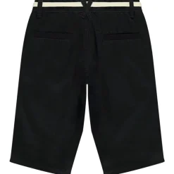 Bermuda uni en toile avec ceinture lacet pour garçon