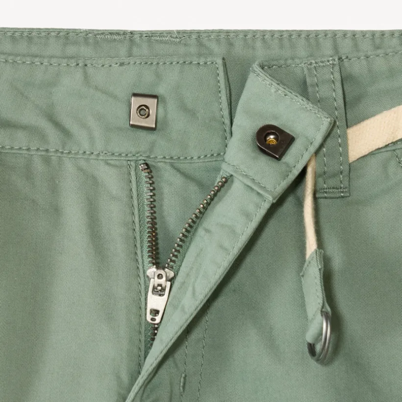 Bermuda uni en toile avec ceinture lacet pour garçon
