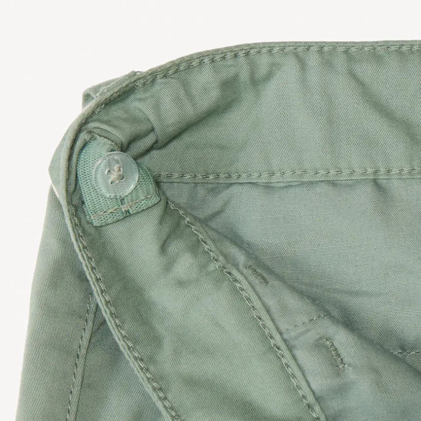 Bermuda uni en toile avec ceinture lacet pour garçon