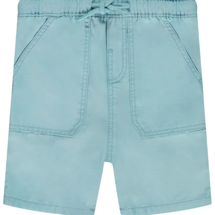Bermuda uni en toile pour bébé garçon