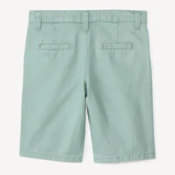 Bermuda uni en toile pour garçon