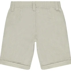 Bermuda uni en toile tissée pour garçon