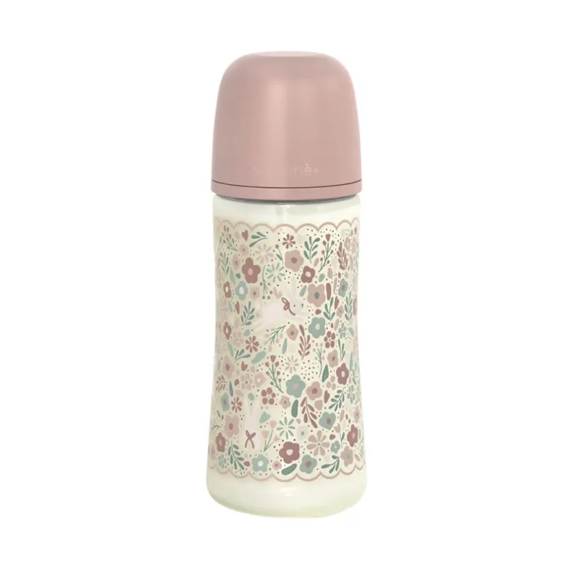 Biberon avec tétine physiologique SX PRO L 360ml Wonderland Liberty rose