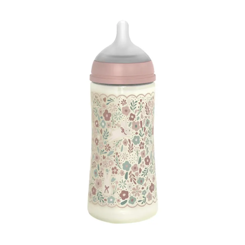 Biberon avec tétine physiologique SX PRO L 360ml Wonderland Liberty rose