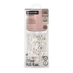 Biberon avec tétine physiologique SX PRO M 270ml Wonderland Liberty rose