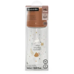 Biberon avec tétine symétrique SX Pro L 360ml Wonderland Camel