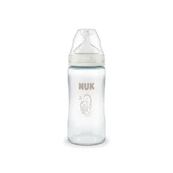 Biberon en verre "First Choice" 240 ml taille M - Hippocampe