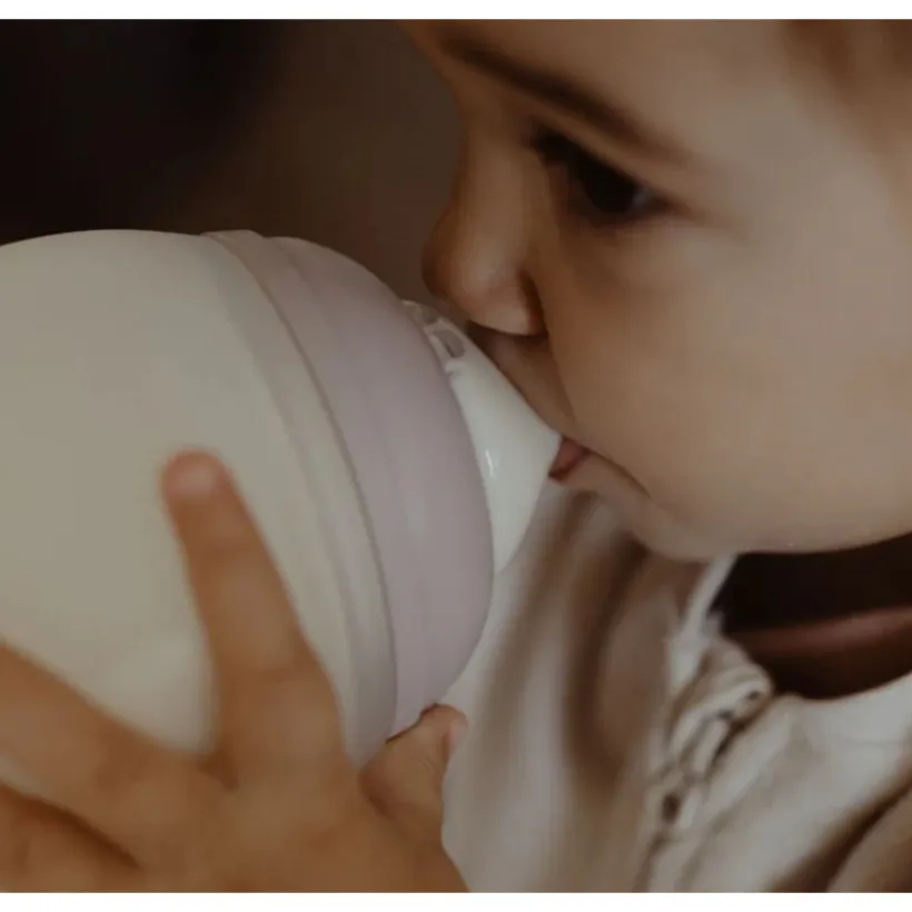 Biberon 330ml anti-colique en silicone Lila