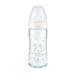 Biberon moyen First Choice+ Temperature Control en verre 240ml - 0-6 mois
