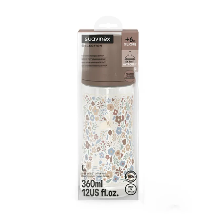 Biberon physiologique SX PRO L 360ml Wonderland Liberty beige
