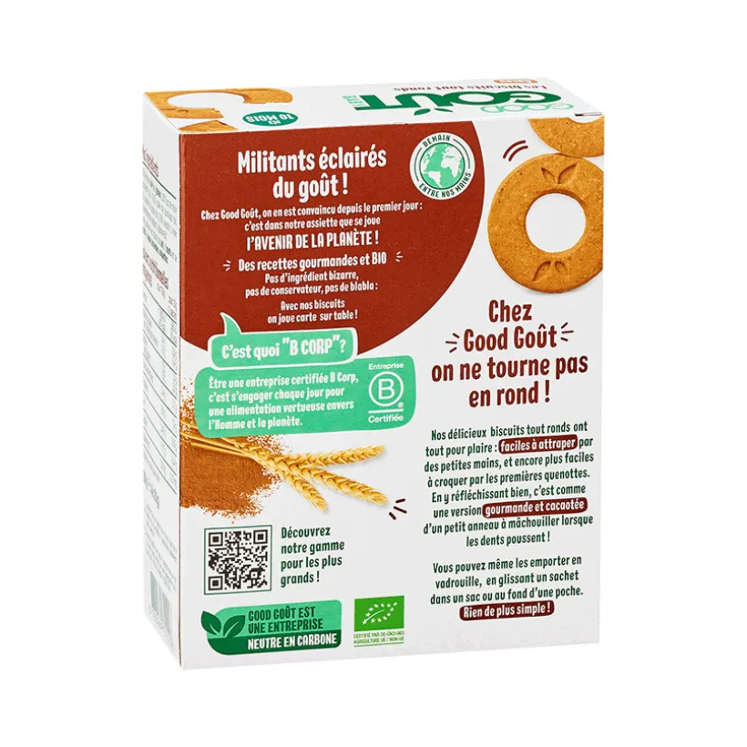 Biscuits tout ronds au cacao - 80 g