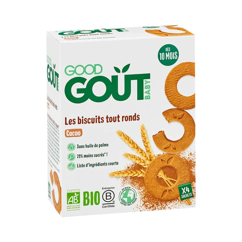 Biscuits tout ronds au cacao - 80 g