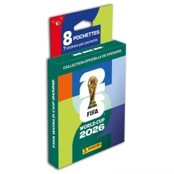 Blister 8 pochettes de stickers de la Coupe du monde de la FIFA 2026