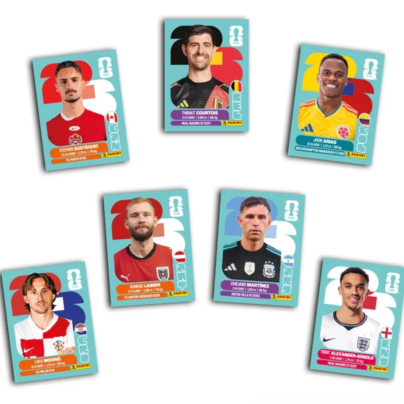 Blister 8 pochettes de stickers de la Coupe du monde de la FIFA 2026