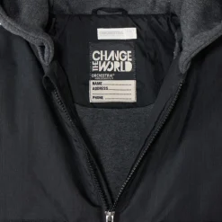Blouson aviateur bi-matière à capuche pour garçon