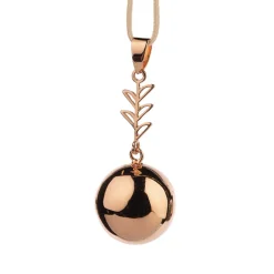Bola de grossesse avec feuilles rose gold/champagne