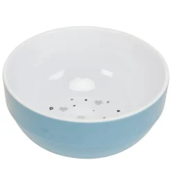 Bol en mélamine imprimé cœurs bleu