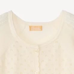Boléro en maille ajourée pour fille