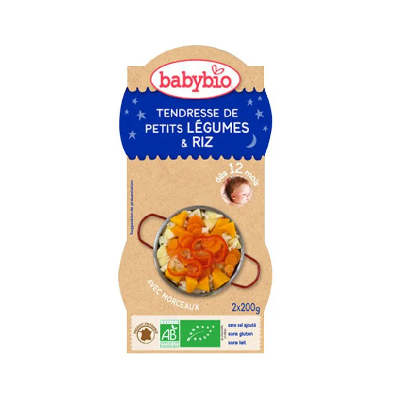 Bols de Légumes et Butternut avec Riz 2x200g