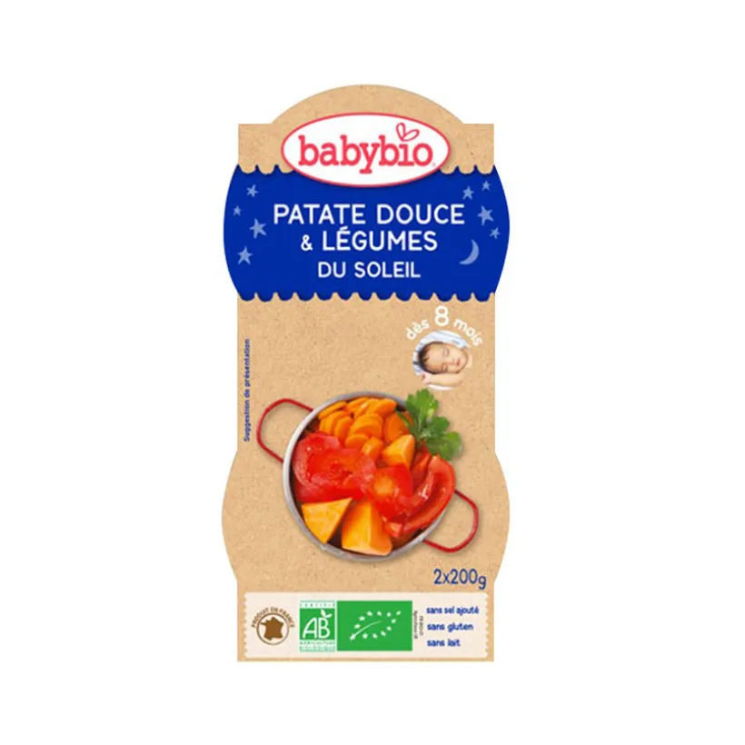 Bols de Patate Douce et Légumes du Soleil avec Riz 2x200g