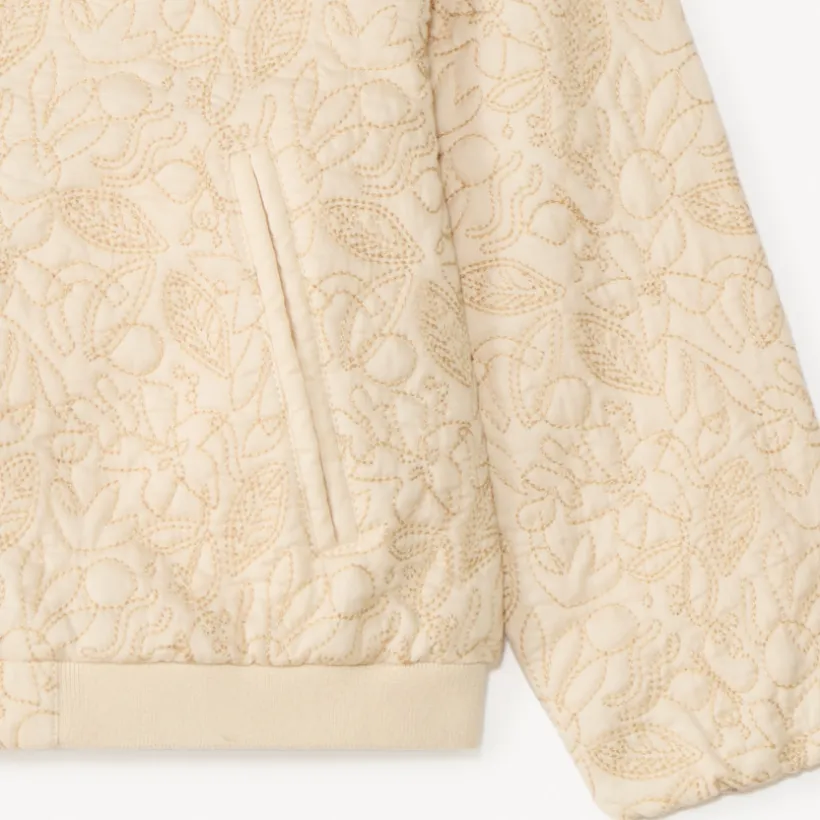 Bombers en toile avec surpiqûres fantaisie pour fille