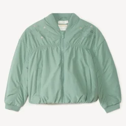 Bombers en toile effet froissé pour fille