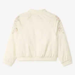 Bombers satiné à broderies cachemire pour fille