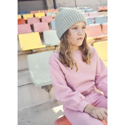 Bonnet côtelé uni pour fille
