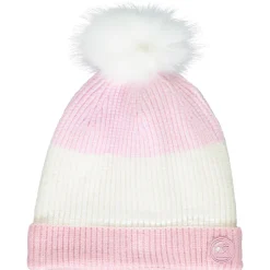 Bonnet de ski en tricot perlé effet color block pour fille