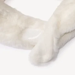 Bonnet en sherpa avec oreilles d'ours ludique en relief pour bébé fille