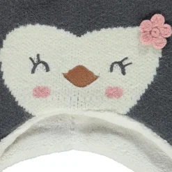 Bonnet en tricot fantaisie pour bébé fille