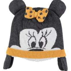 Bonnet Minnie en tricot doublé sherpa