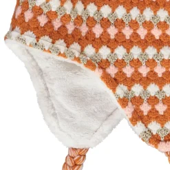 Bonnet péruvien en tricot fantaisie pour bébé fille