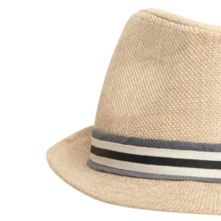Borsalino avec galon en chambray pour bébé garçon