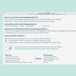 Boîte de 30 doses de sérum physiologique 5 ml