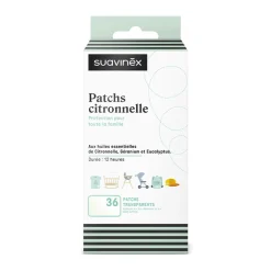 Boîte de 36 patchs anti-moustique à la citronnelle efficacité 12h