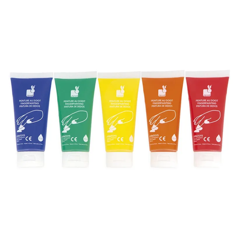 Boîte de 5 tubes de peinture au doigt