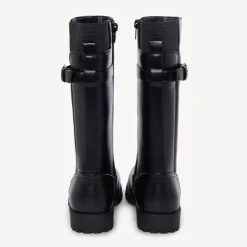 Bottes cavalière noire à boucle pour fille