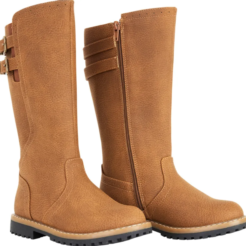 Bottes cavalières à double boucle pour fille
