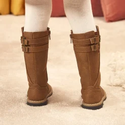 Bottes cavalières à double boucle pour fille