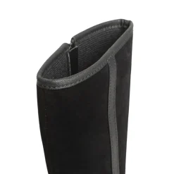 Bottes cavalières pour fille effet daim à rivets métalliques