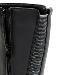 Bottes cavalières à talon argenté pour fille