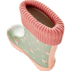 Bottes de pluie en caoutchouc imprimé fleurs pour fille