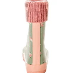 Bottes de pluie en caoutchouc imprimé fleurs pour fille