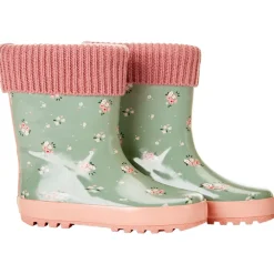 Bottes de pluie en caoutchouc imprimé fleurs pour fille